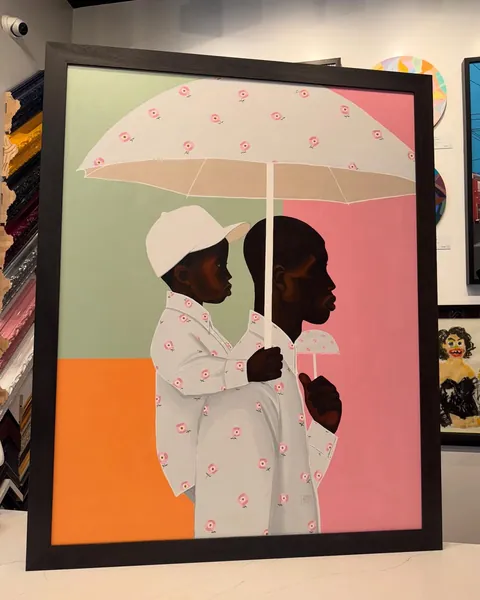 Jules Bekuti, L’inversion des rôles, in a Frame Chicago frame.
