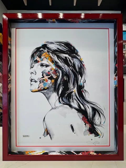 Sandra Chevrier, La Cage; Briser les chaînes, in a Frame Chicago frame.